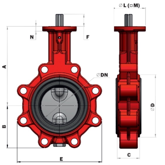 ABO 916T Dn 250 Pn 10 Затворы #2